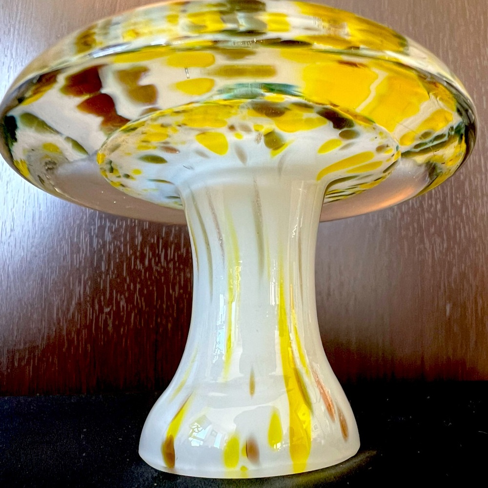 Vintage Glass Mushroom
